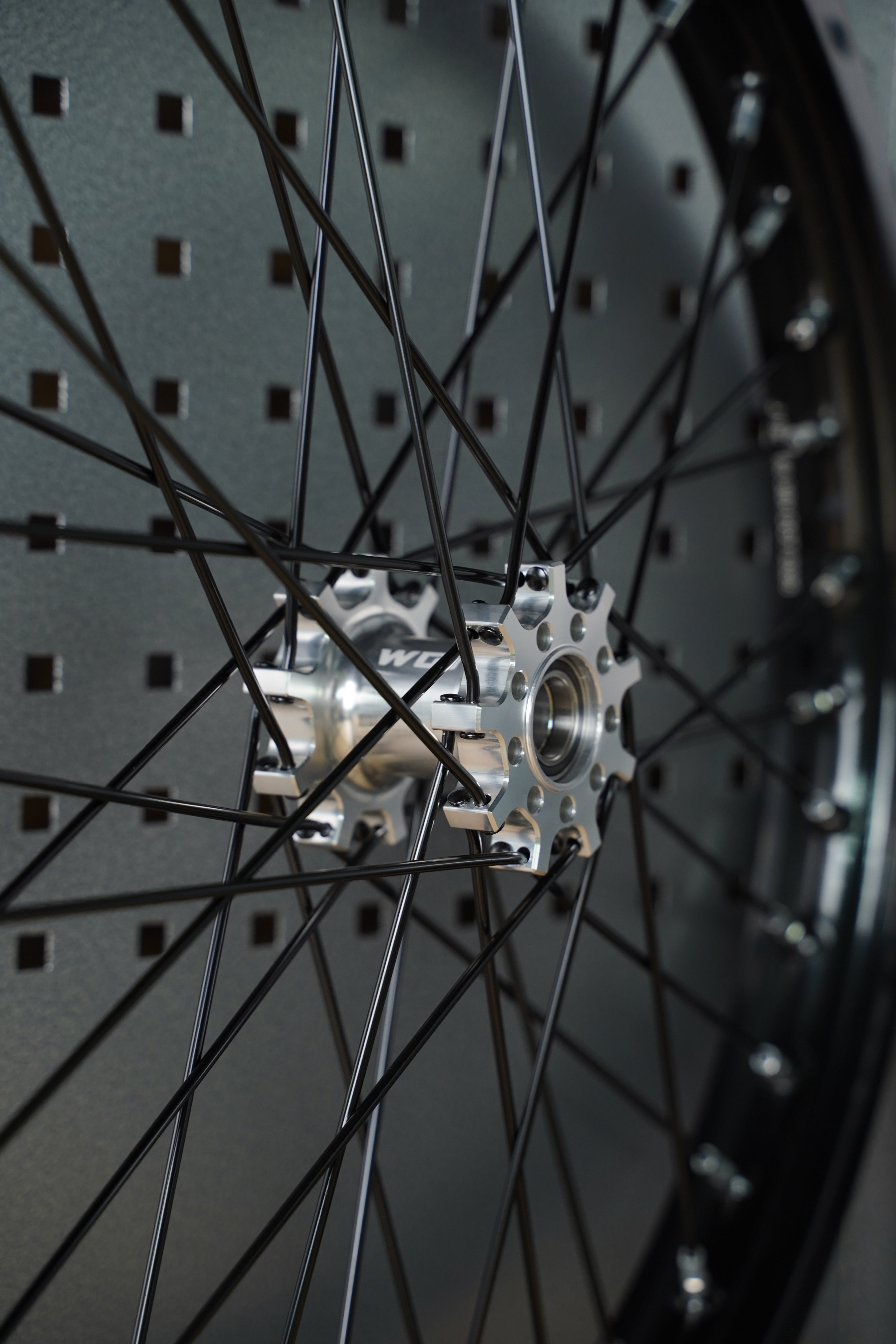 V2 silver 19x16 Surron wheel set