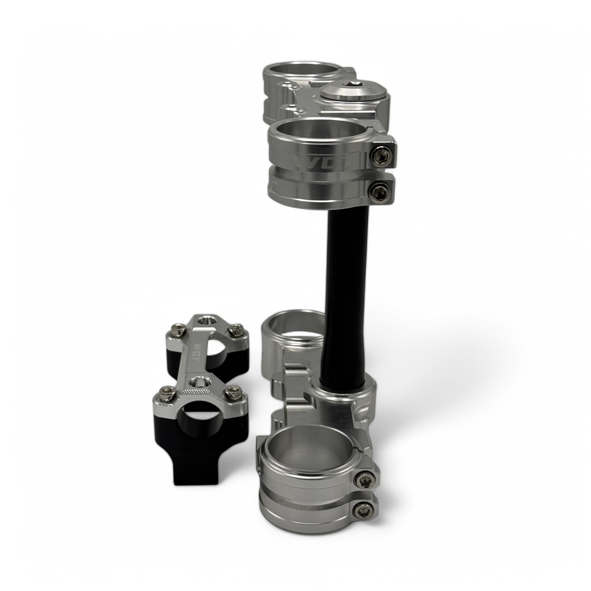 WGT silver ultra bee triple clamps