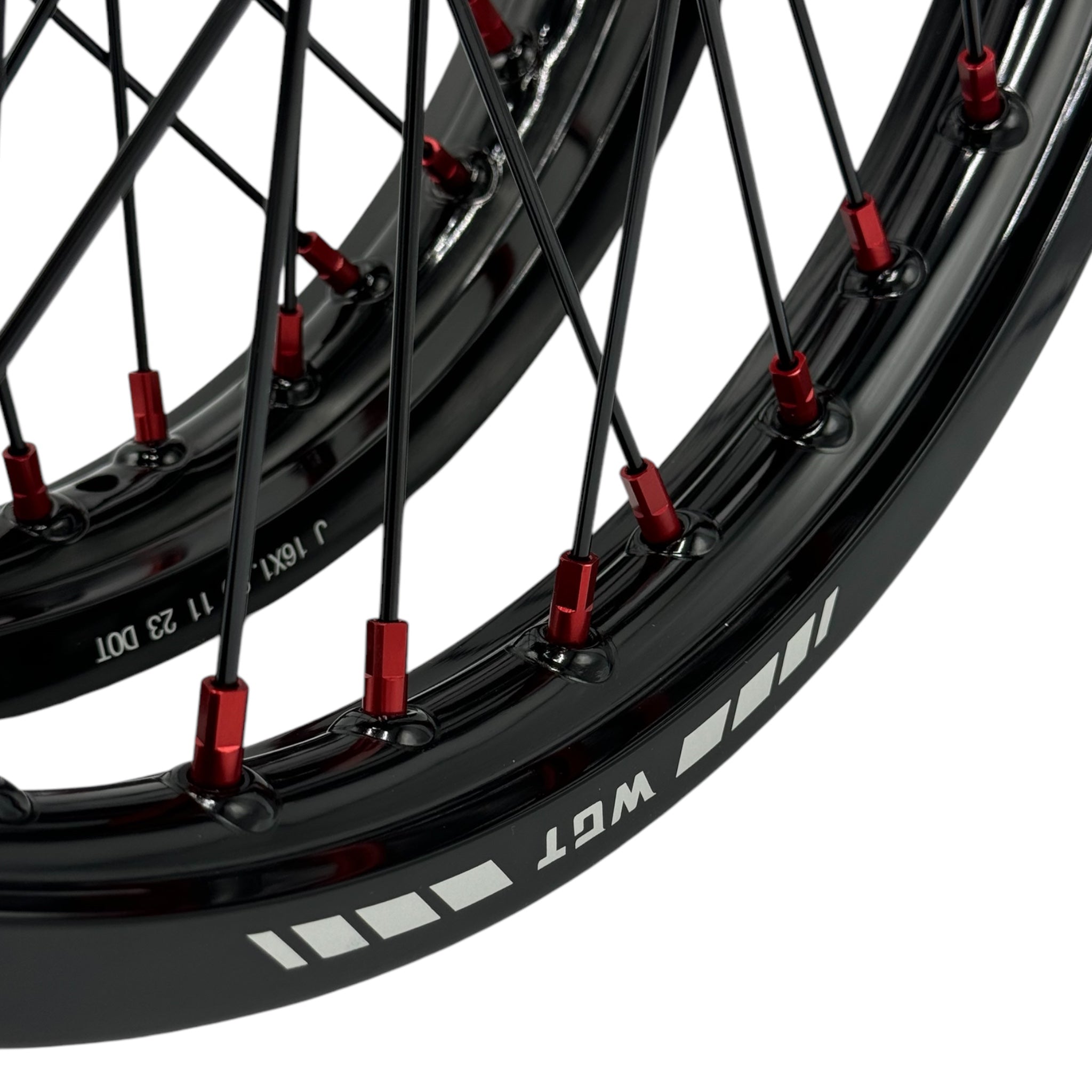 V2 RED 19x16 Surron wheel set