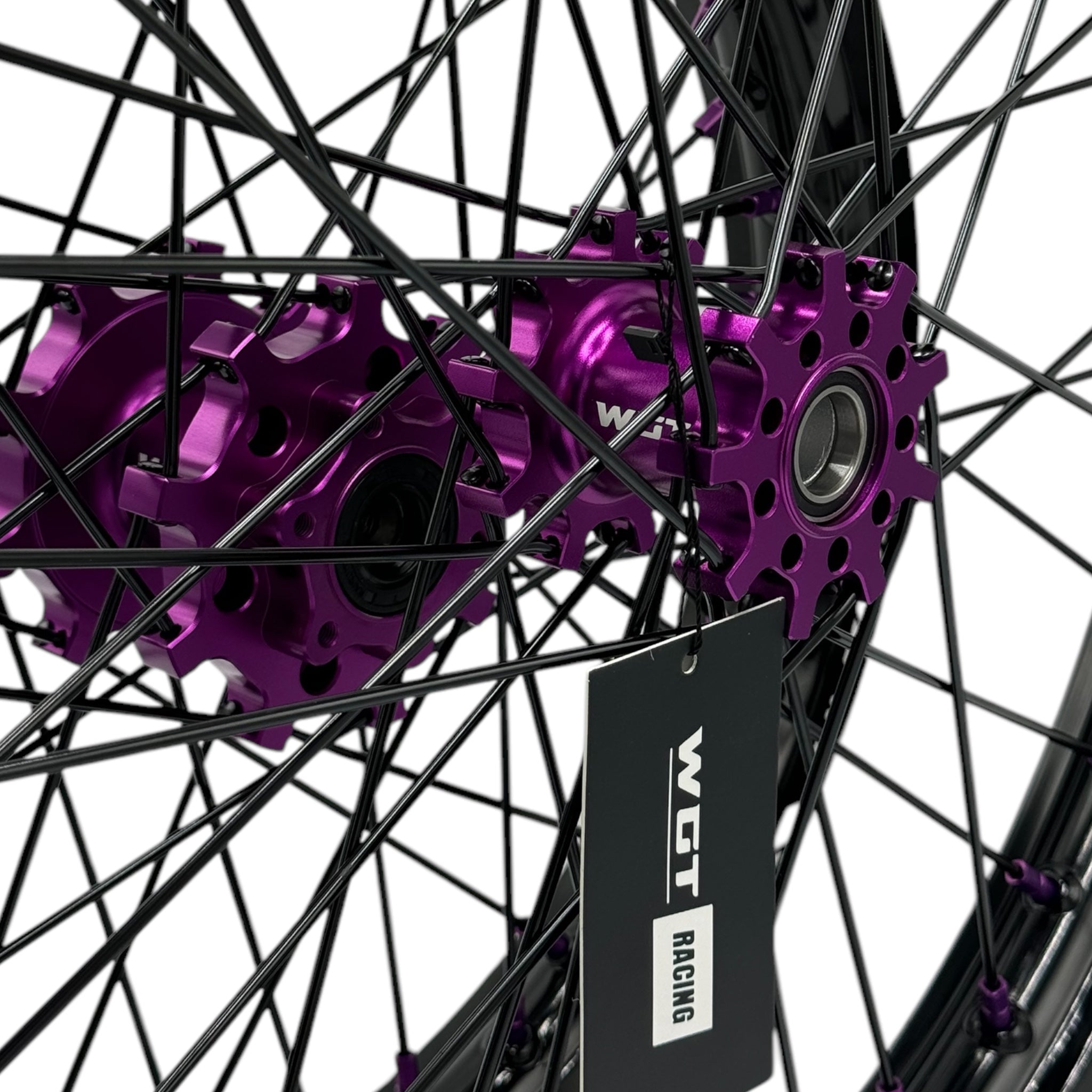 V2 purple 19x16 Surron wheel set