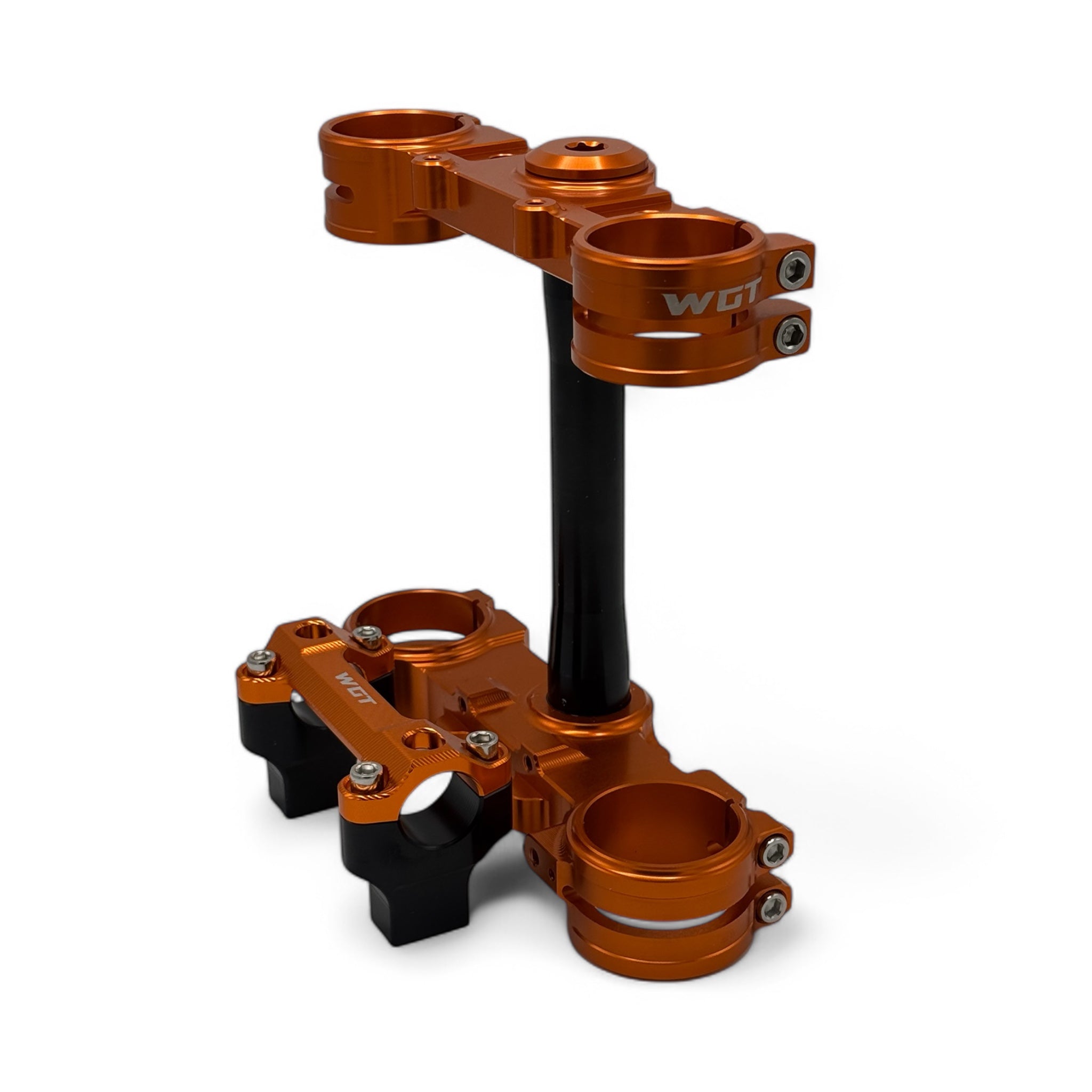 WGT orange ultra bee triple clamps