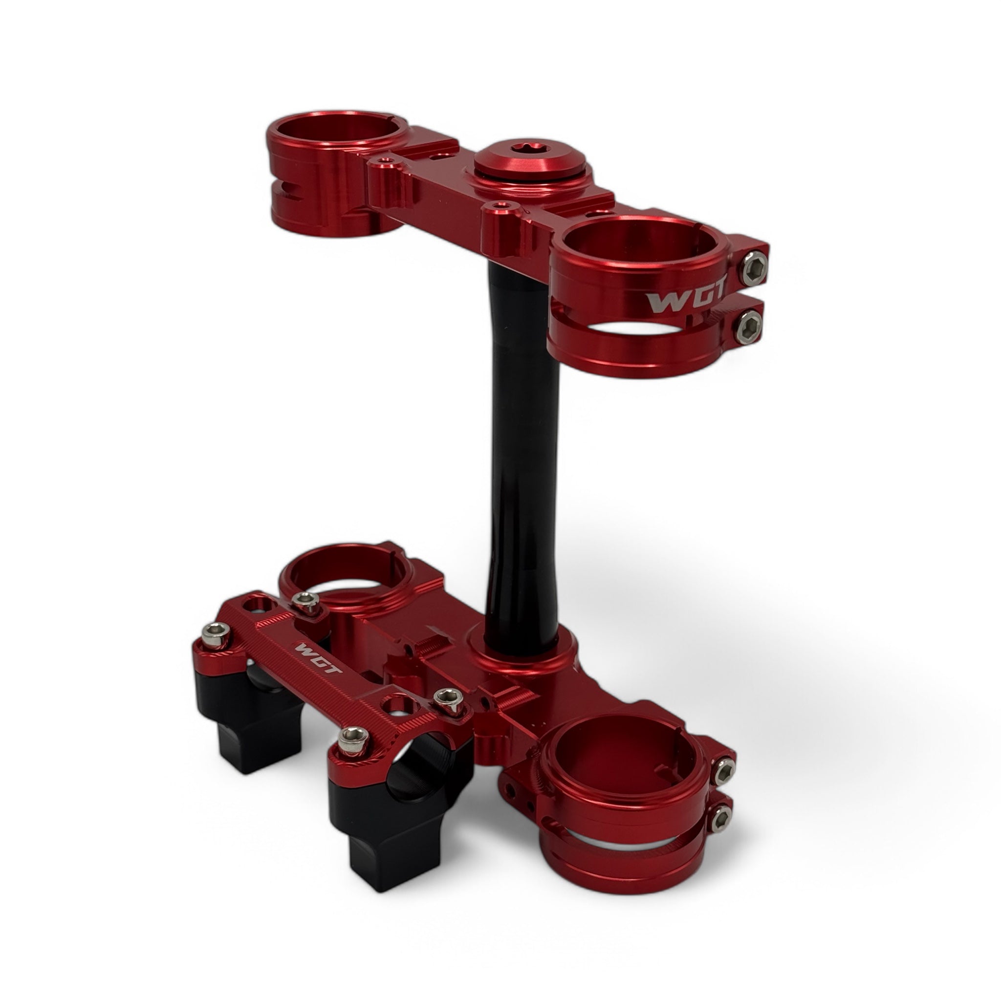 WGT red ultra bee triple clamps