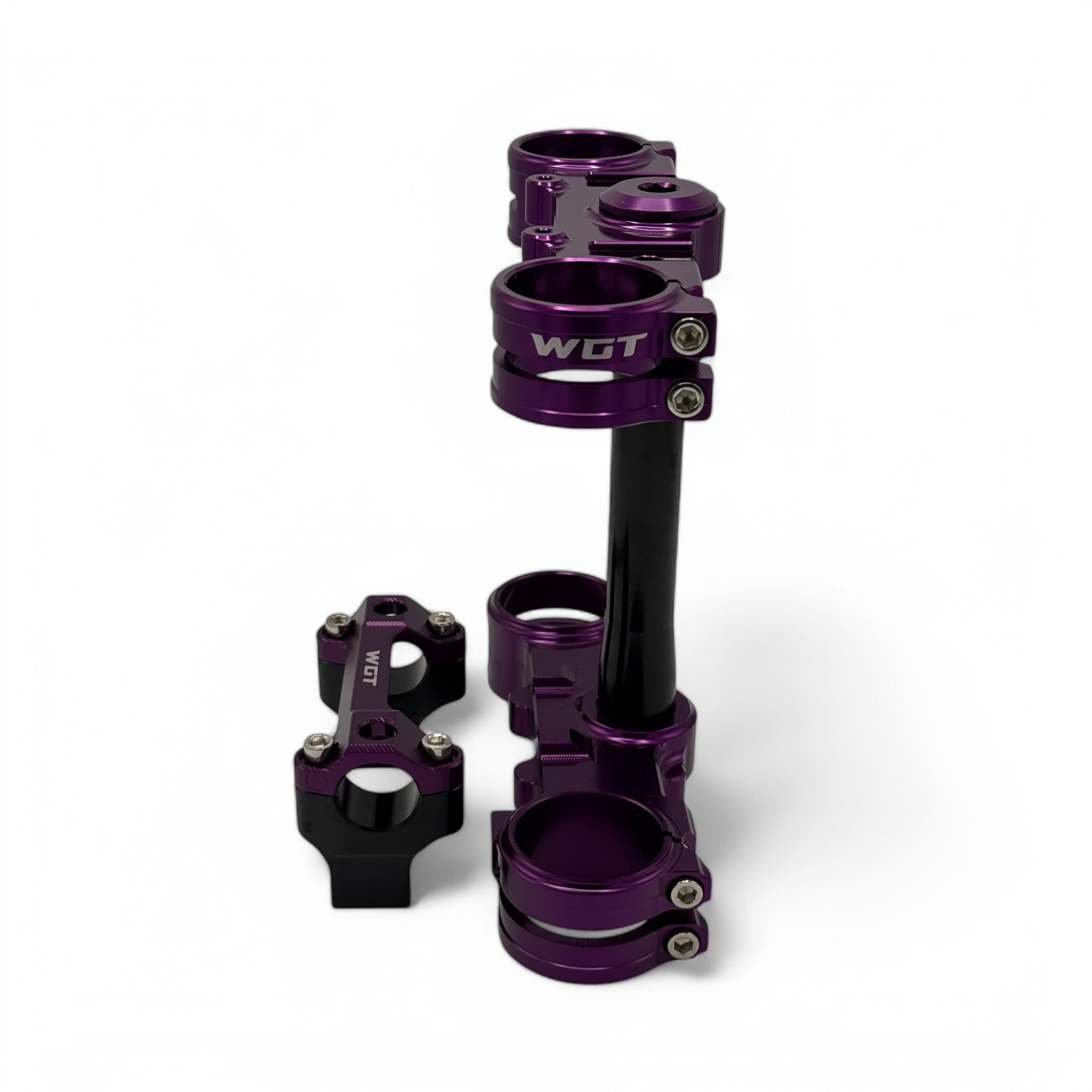 WGT purple ultra bee triple clamps