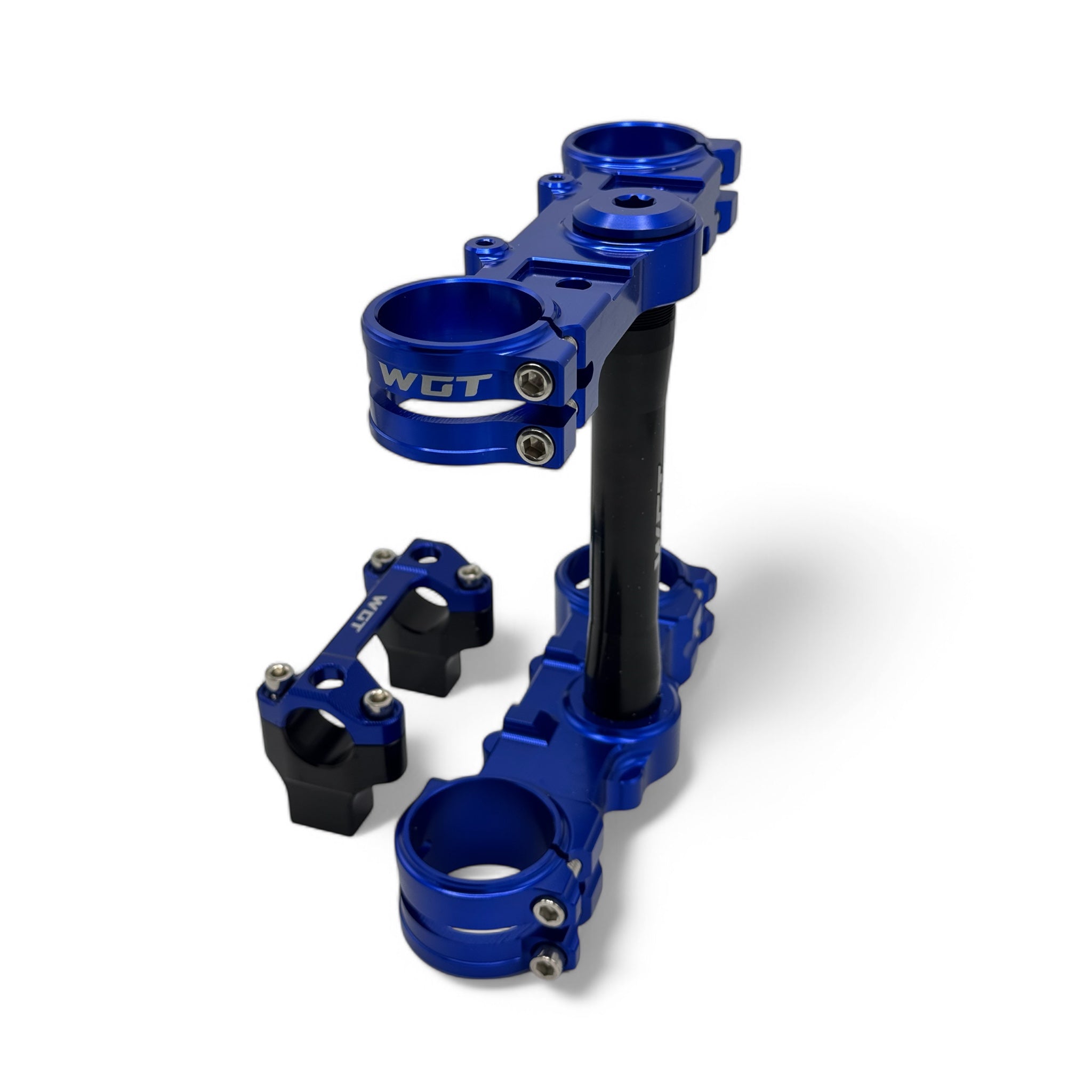 WGT blue ultra bee triple clamps