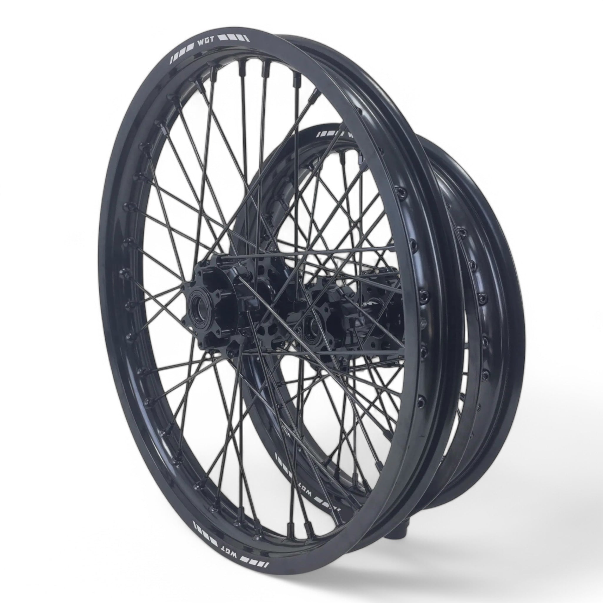 Black WGT Mx5 19x16 wheel-set