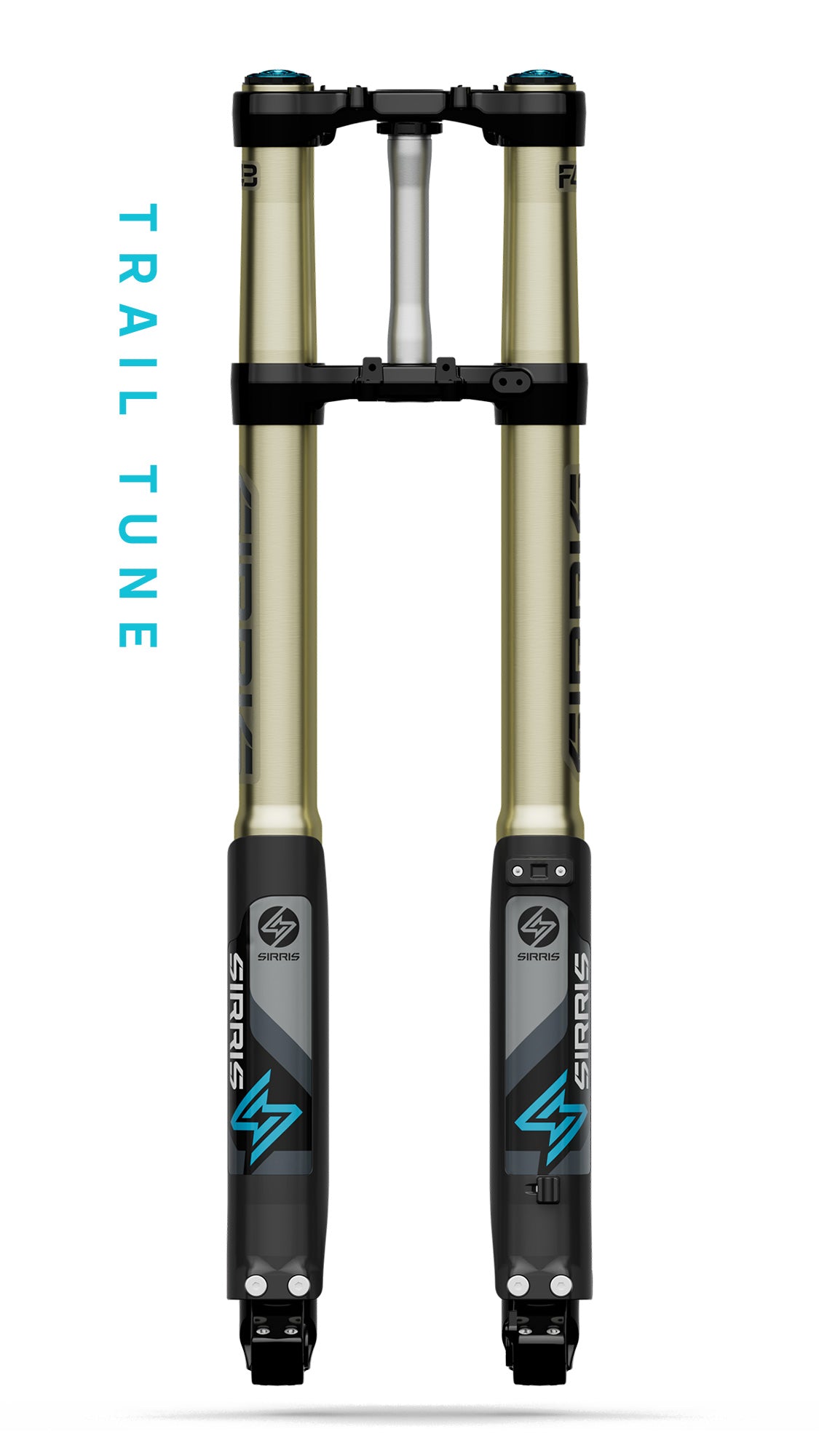 Sirris F43 Trail Tune 246mm fork for Sur Ron Ultra Bee, front view