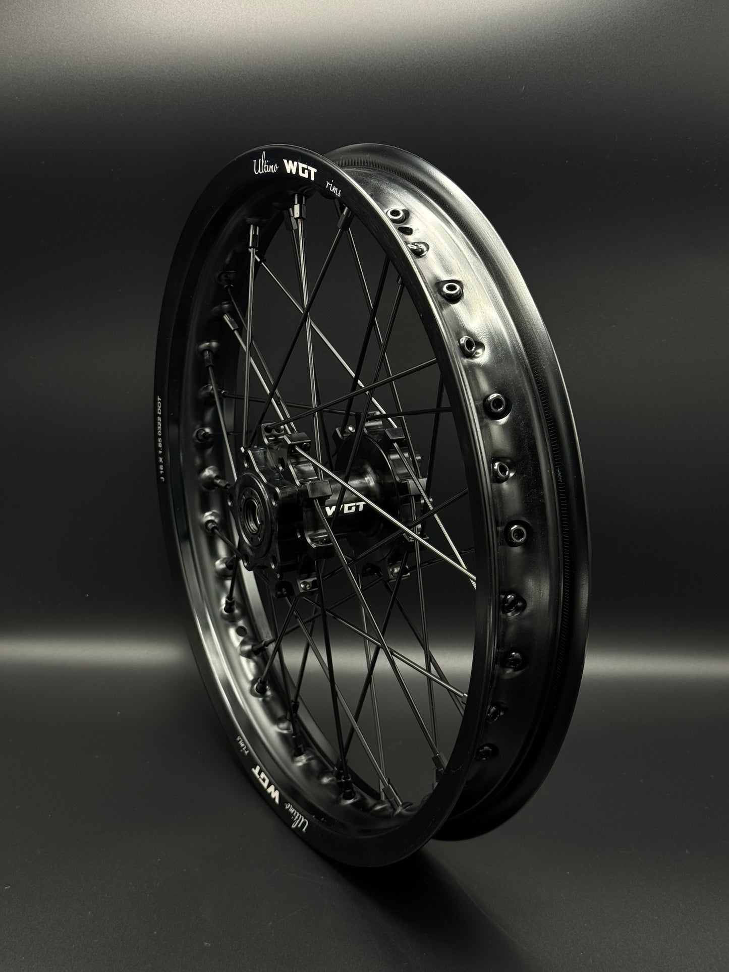 V2 black 19x16 Surron wheel set