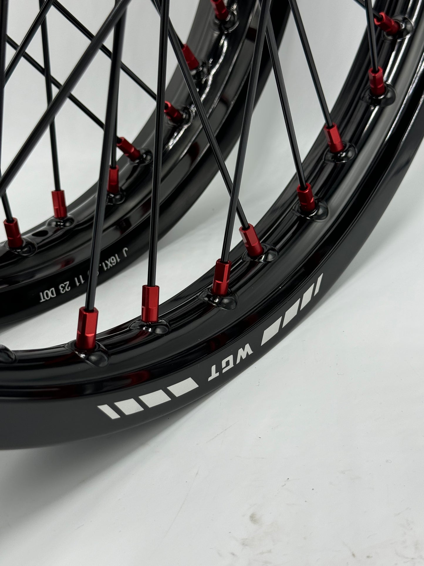 V2 RED 19x16 Surron wheel set