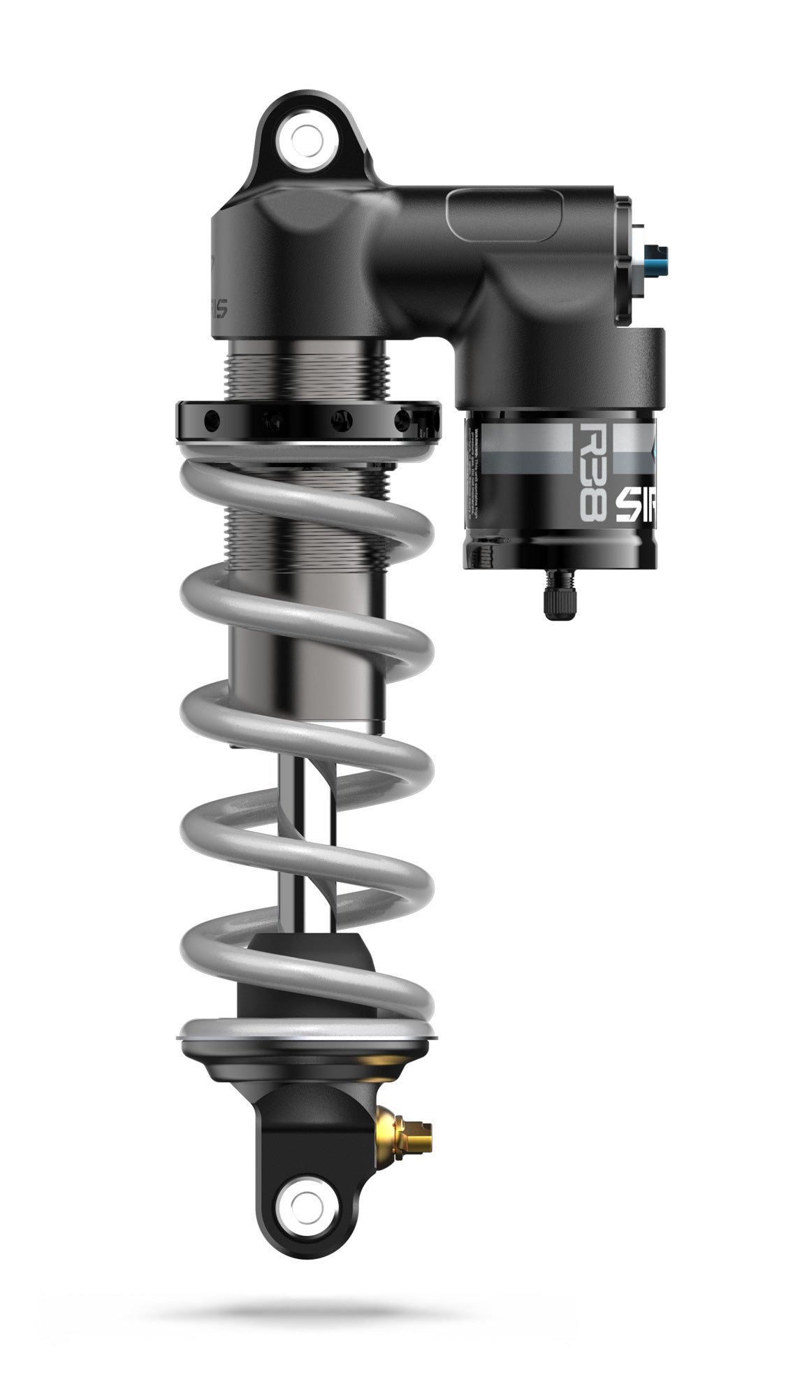 Sirris R38 rear shock, left side