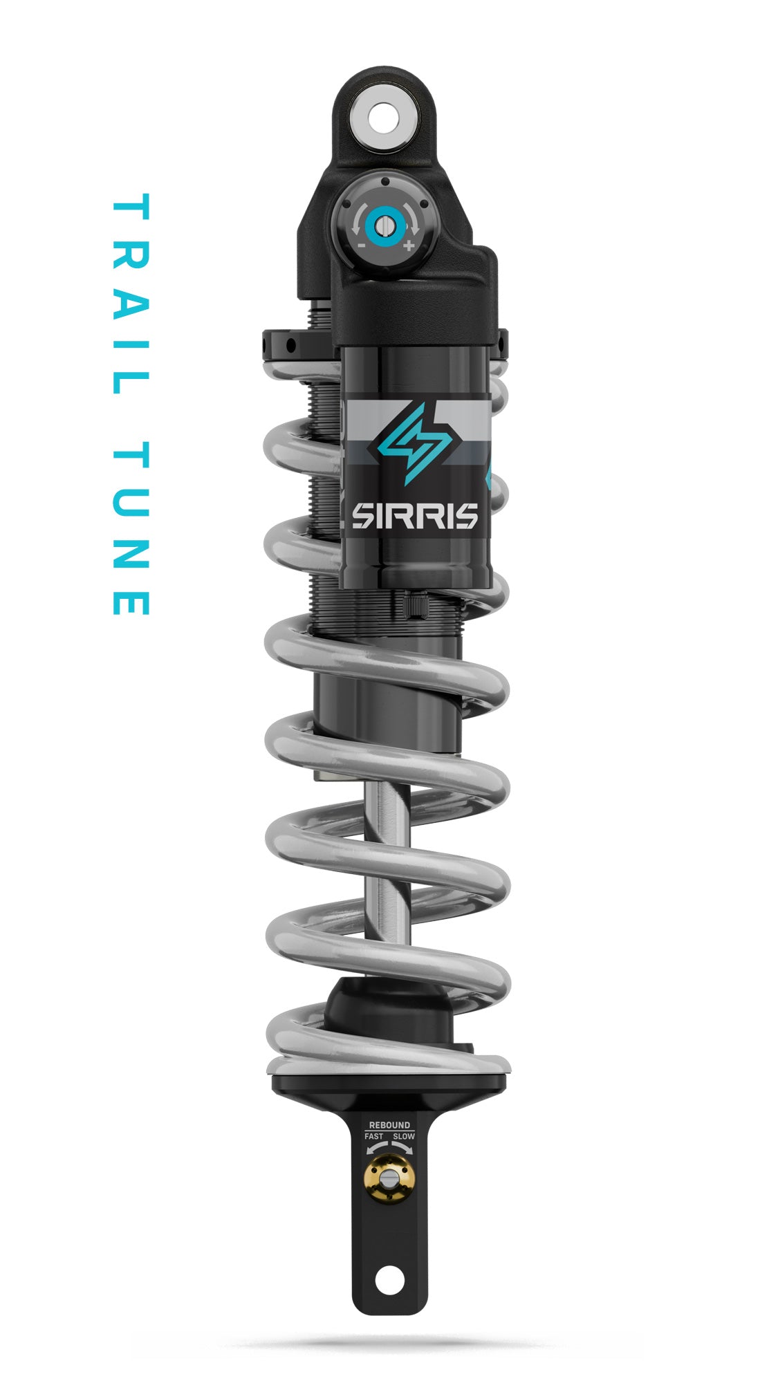 Sirris R46 Trail Tune rear shock for Sur Ron Ultra Bee, front view